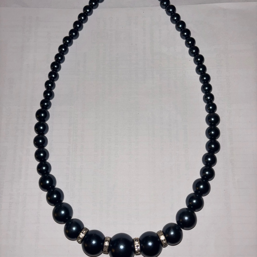Beautiful dark blue necklace